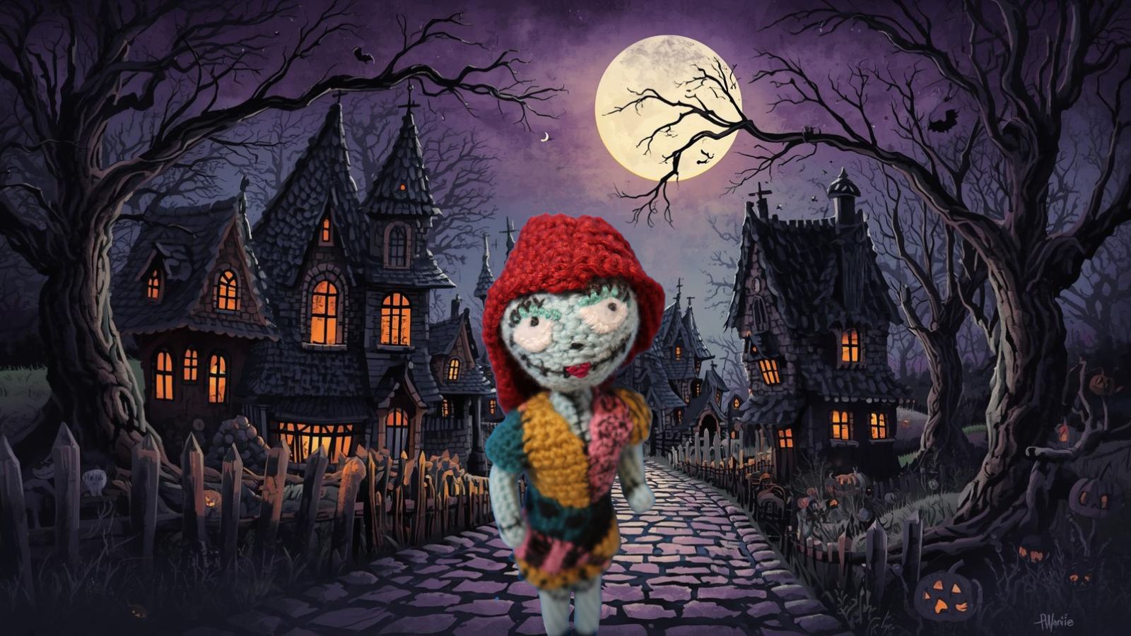 Halloween Town Crochet Diaries Day 2: Sally, the Patchwork Dreamer