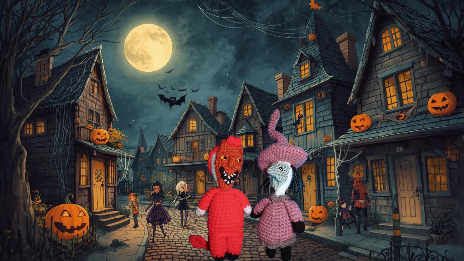 Halloween Town Crochet Diaries, Day 6: Lock, Shock & Barrel, the Mischievous Trio